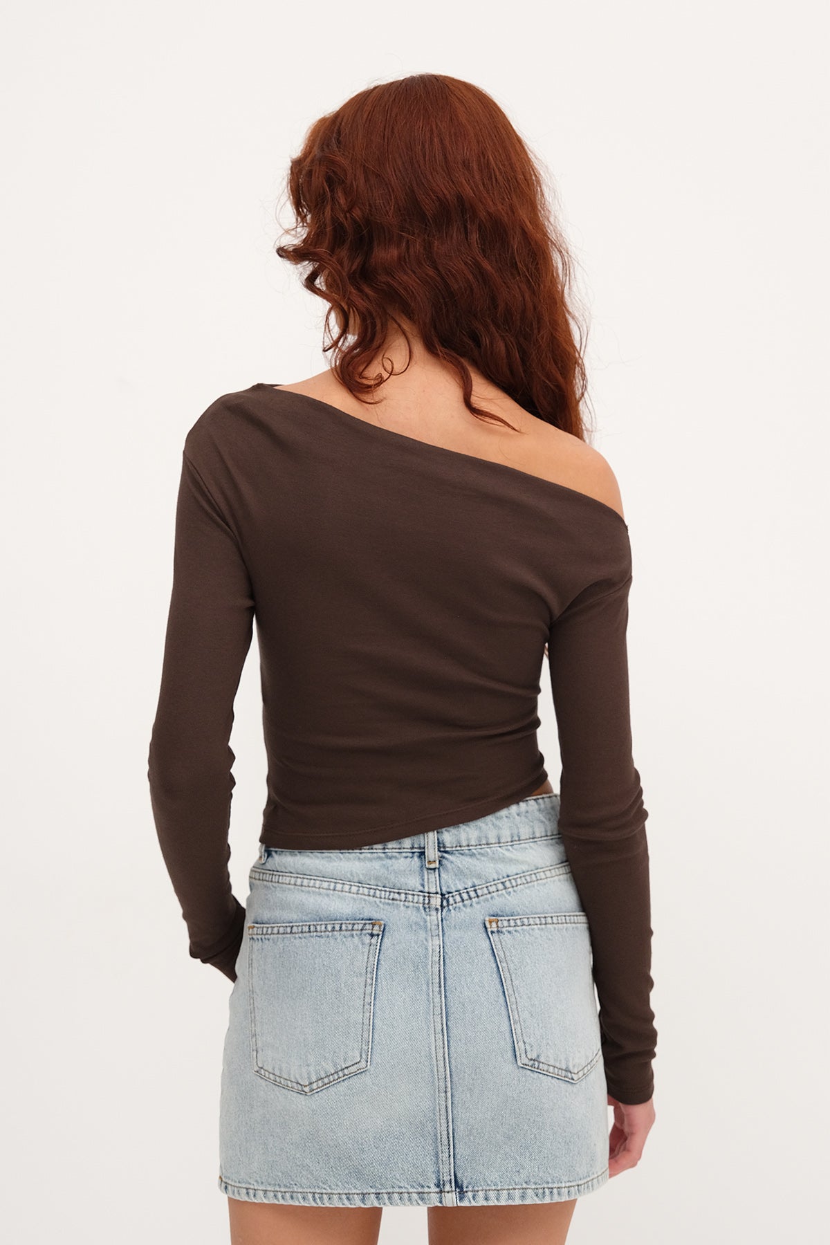 Brown_Boat-Neck-Modal-Blouse-addax