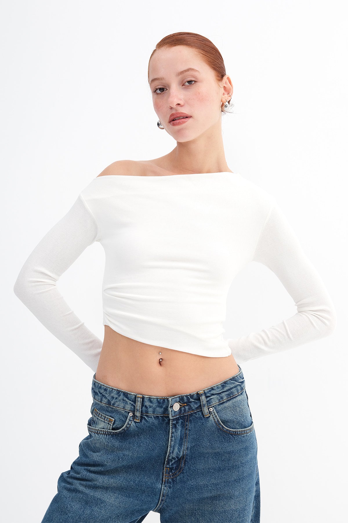 Ecru_Boat-Neck-Modal-Blouse-addax