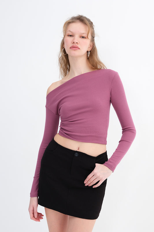 Light-Purple_Boat-Neck-Modal-Blouse-addax