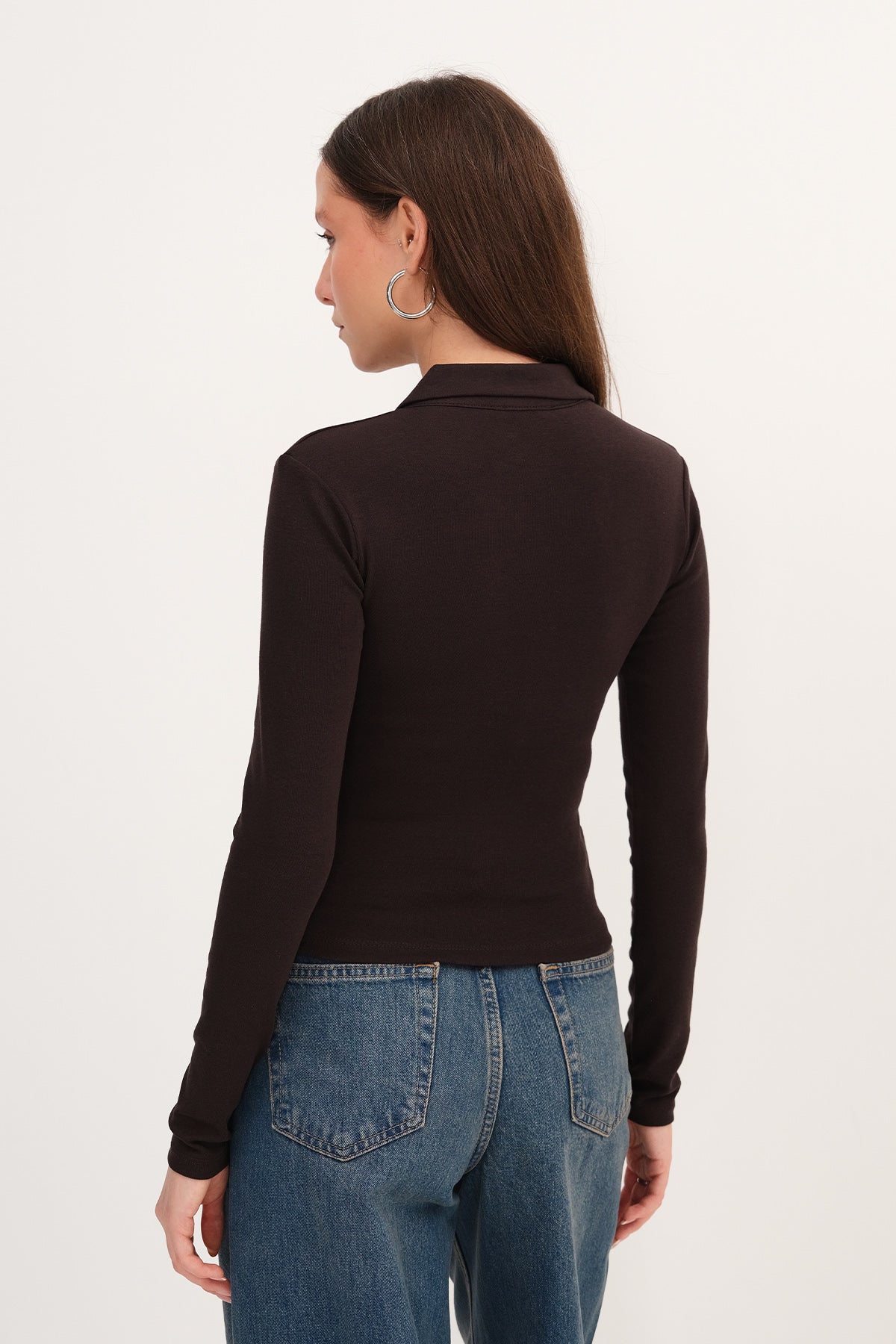 Bitter-Coffee_Buttoned-Polo-Blouse-addax