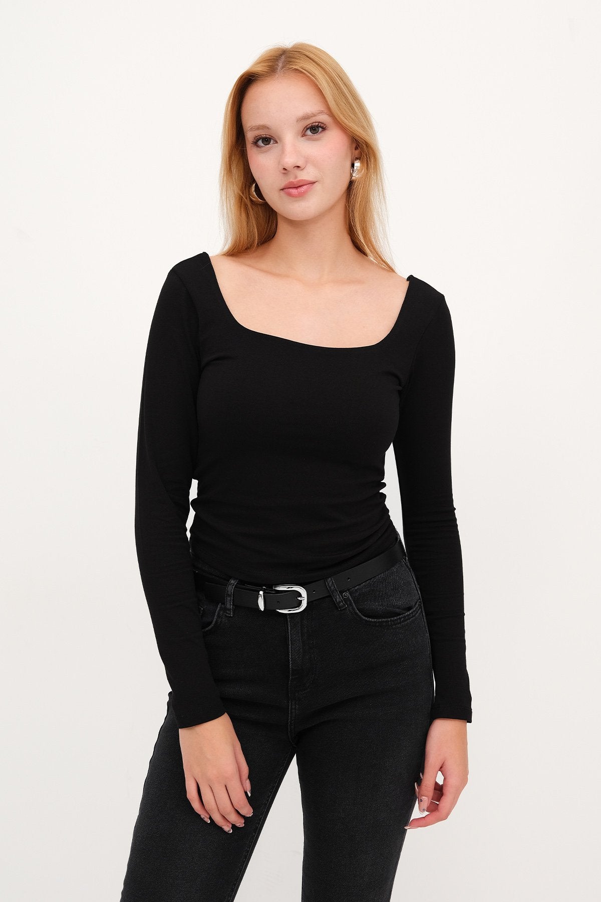 Black_Square-Neck-Basic-Blouse-addax