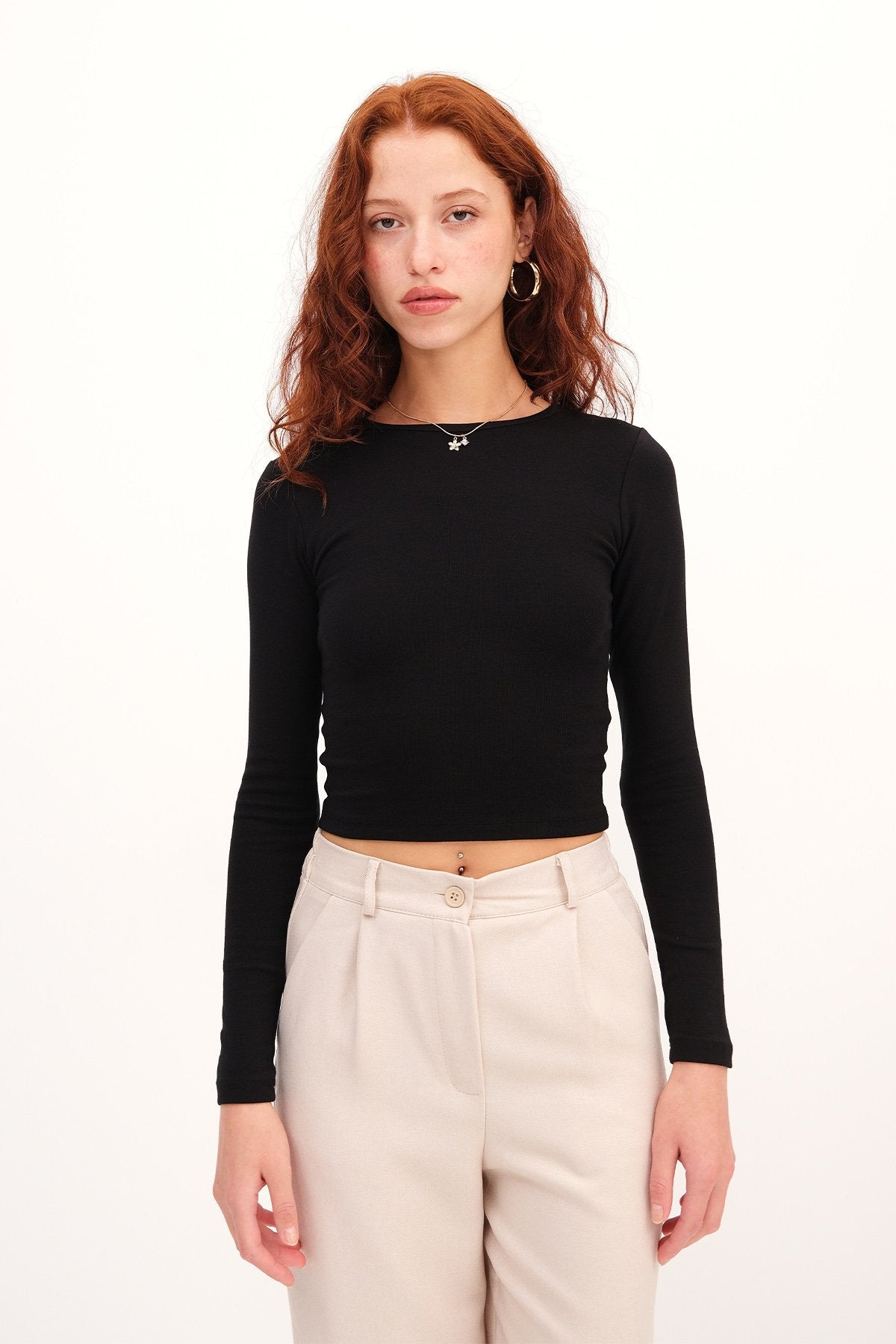 Long Sleeve Basic Blouse