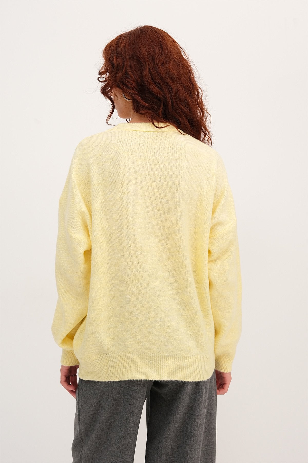 Yellow_Crew-Neck-Knit-Sweater-addax