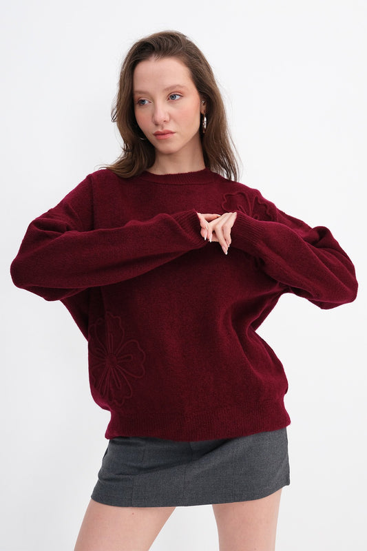Burgundy_Knitted-Sweater-addax