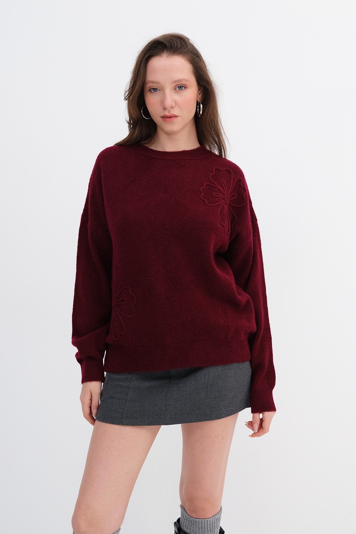 Burgundy_Knitted-Sweater-addax