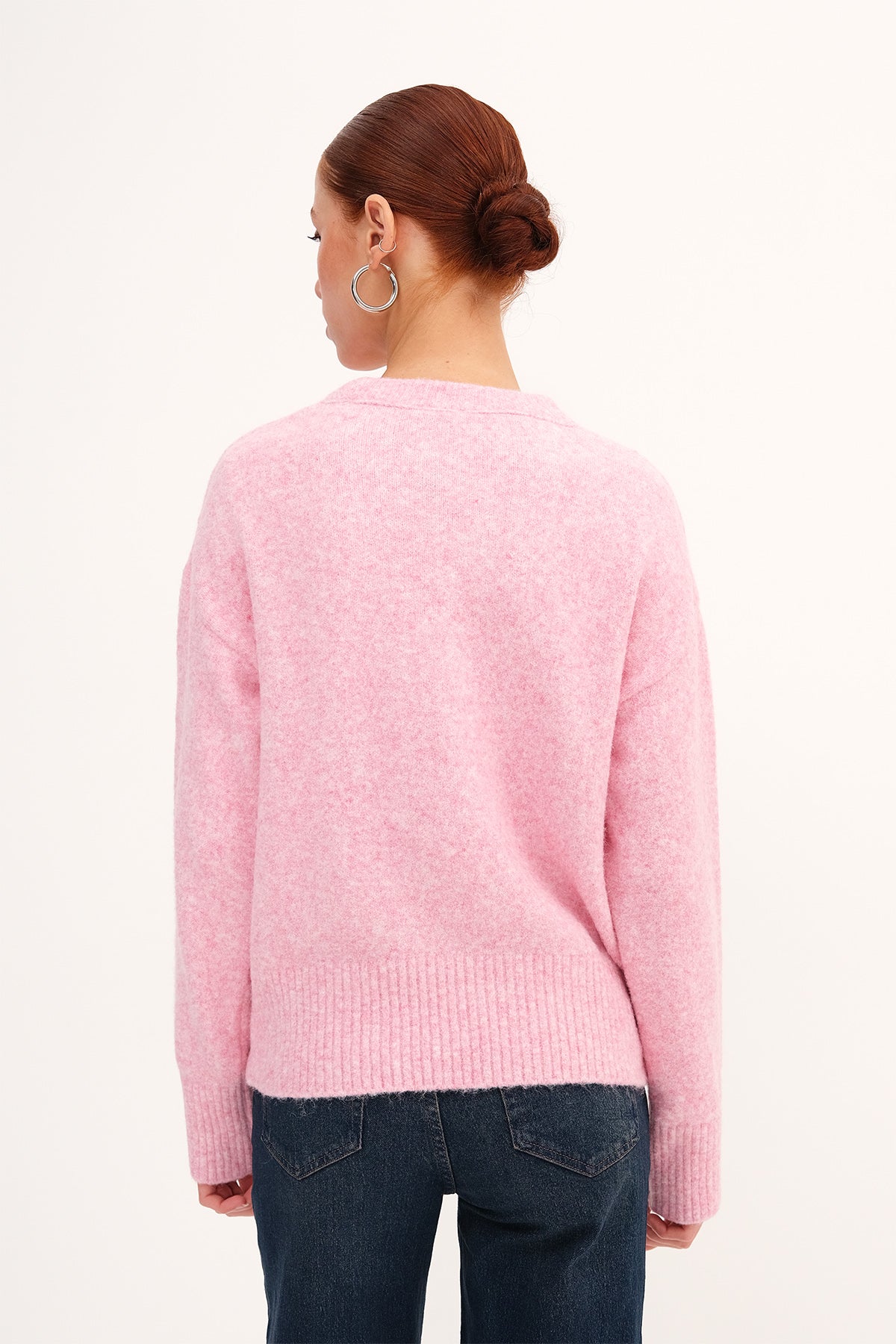 Pink_Crew-Neck-Knit-Sweater-addax