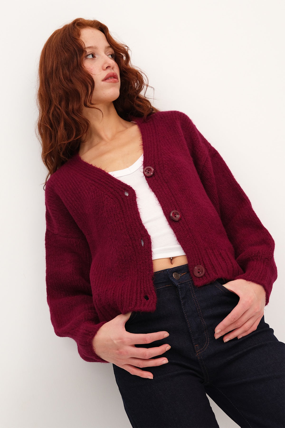 Burgundy_Buttoned-Knit-Cardigan-addax