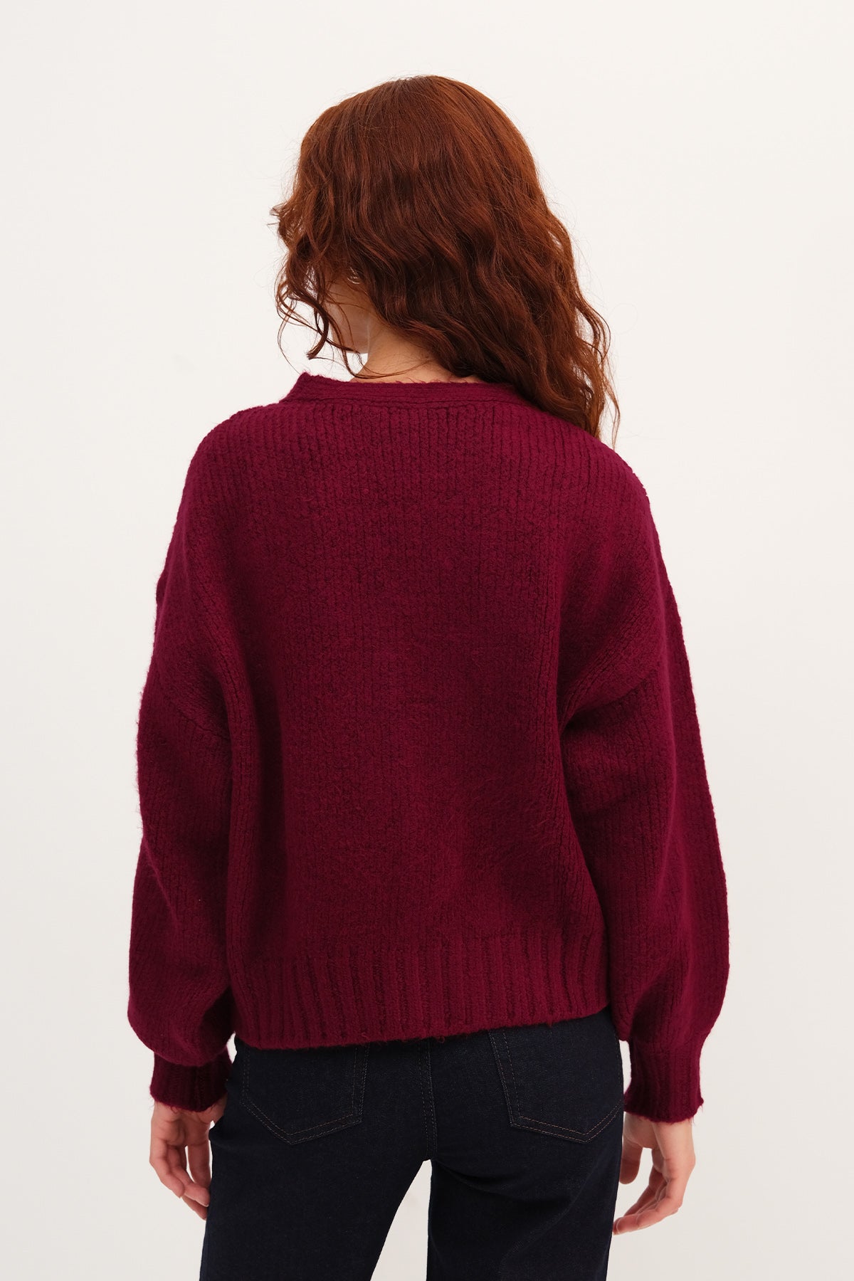 Burgundy_Buttoned-Knit-Cardigan-addax