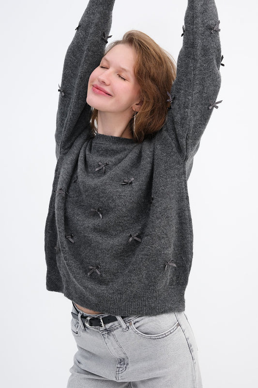 Lead-Grey_Bow-Knit-Sweater-addax