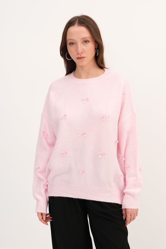 Light-Pink_Bow-Knit-Sweater-addax