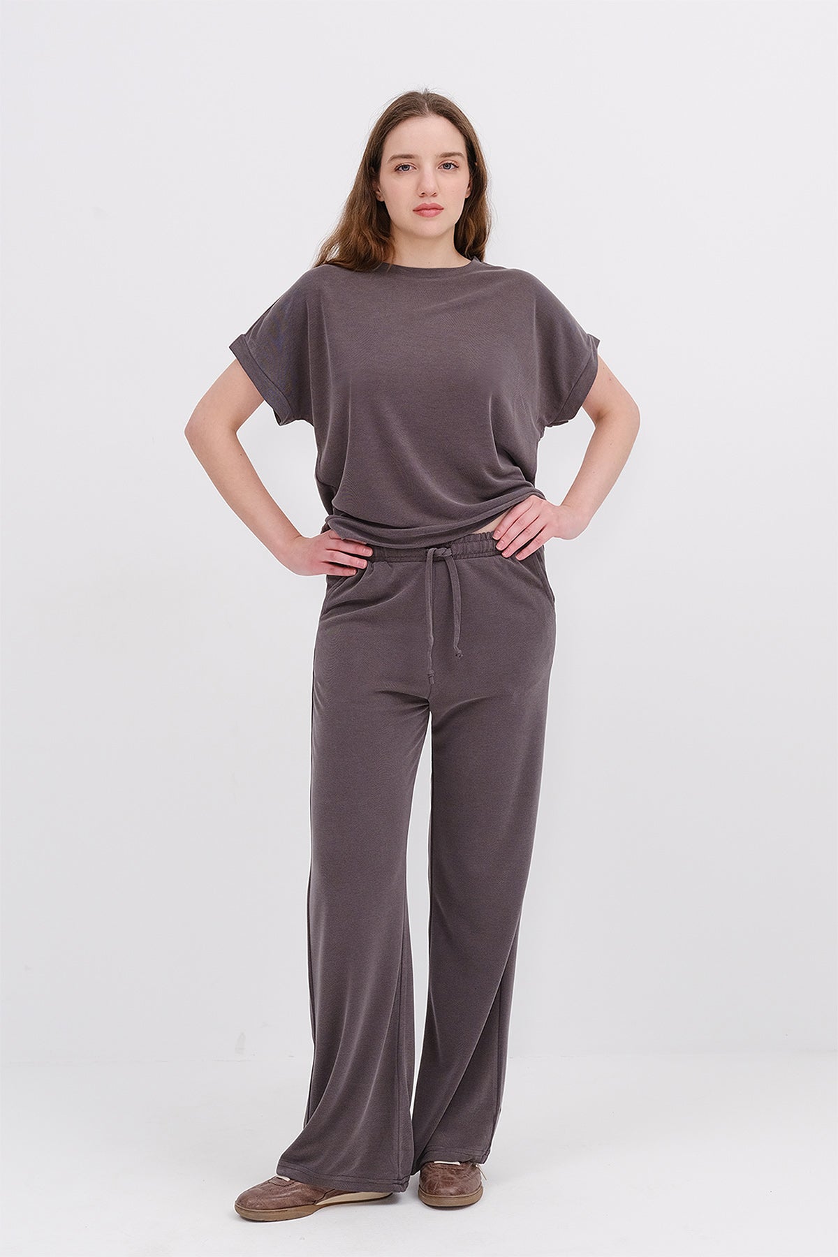 Brown_Crew-Neck-Top-Bottom-Two-Piece-Set-addax