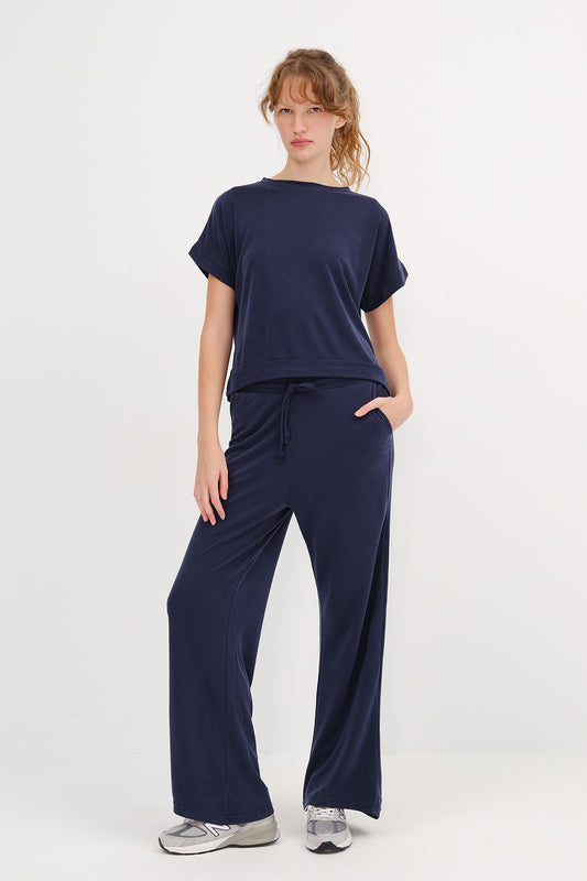 Night-Blue_Crew-Neck-Top-Bottom-Two-Piece-Set-addax