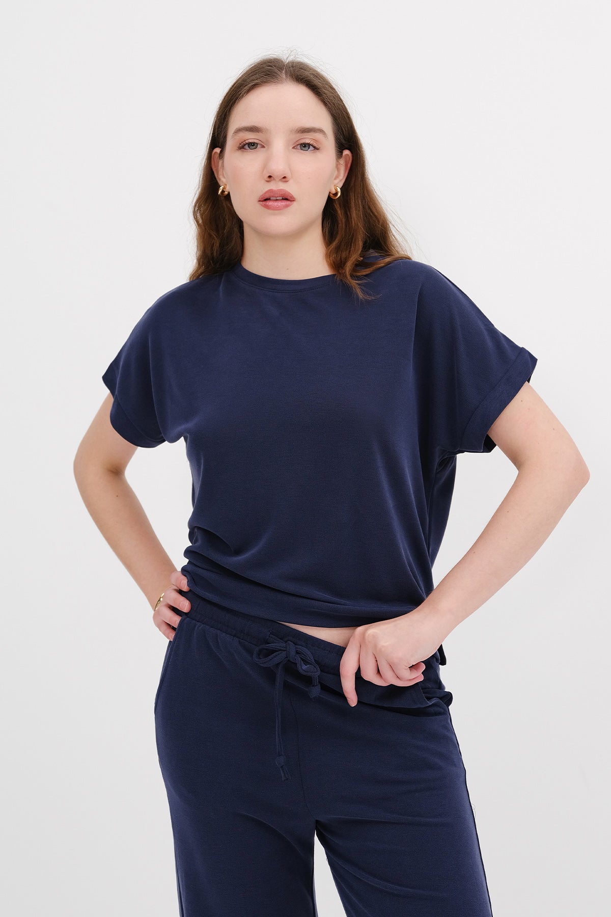 Night-Blue_Crew-Neck-Top-Bottom-Two-Piece-Set-addax