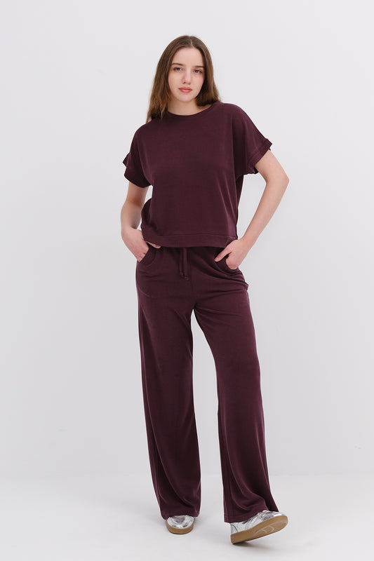 Burgundy_Crew-Neck-Top-Bottom-Two-Piece-Set-addax