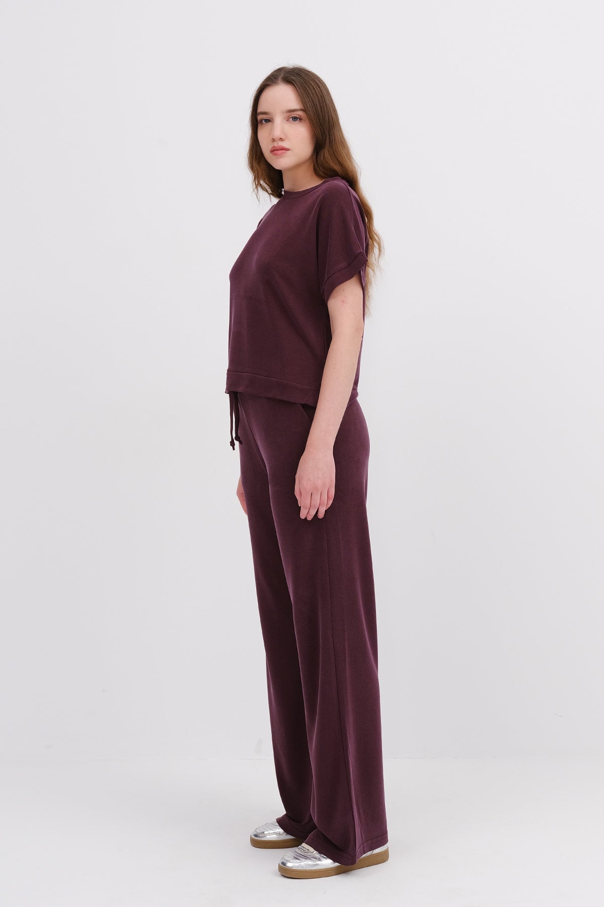 Burgundy_Crew-Neck-Top-Bottom-Two-Piece-Set-addax
