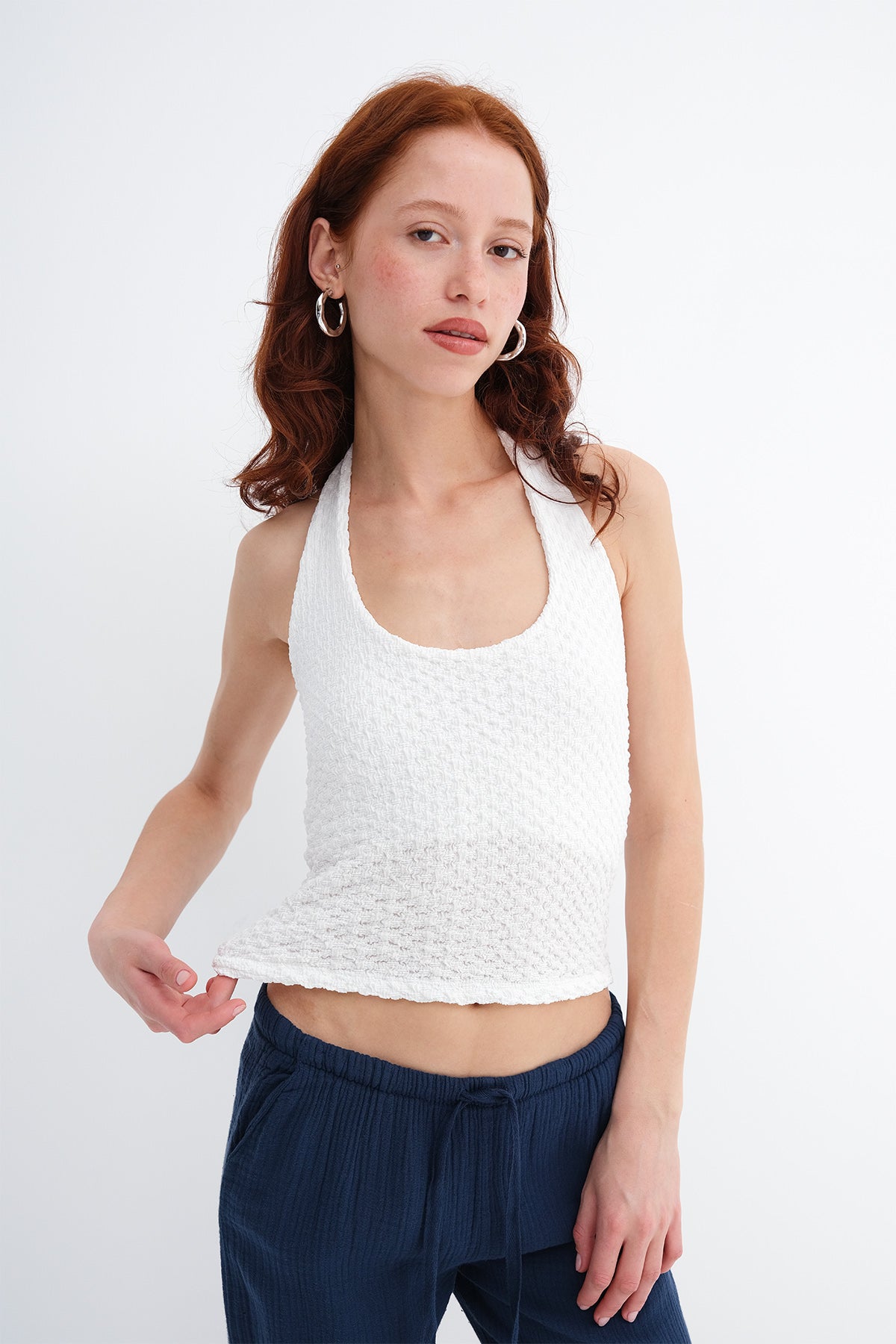 White_Halter-Neck-Textured-Blouse-addax