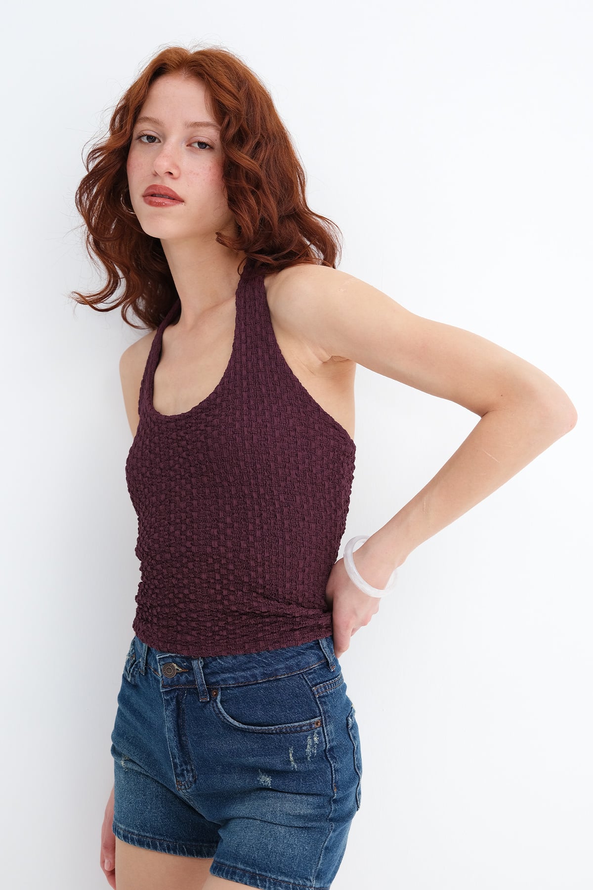 Gardenia_Halter-Neck-Textured-Blouse-addax