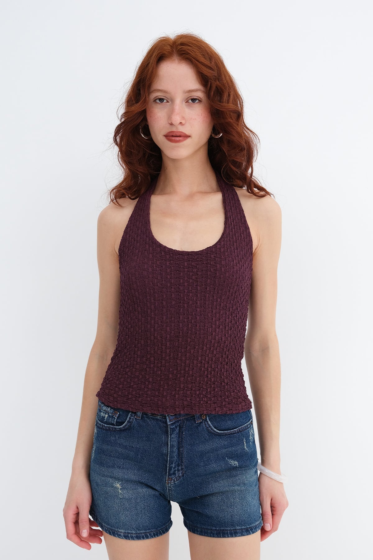 Gardenia_Halter-Neck-Textured-Blouse-addax