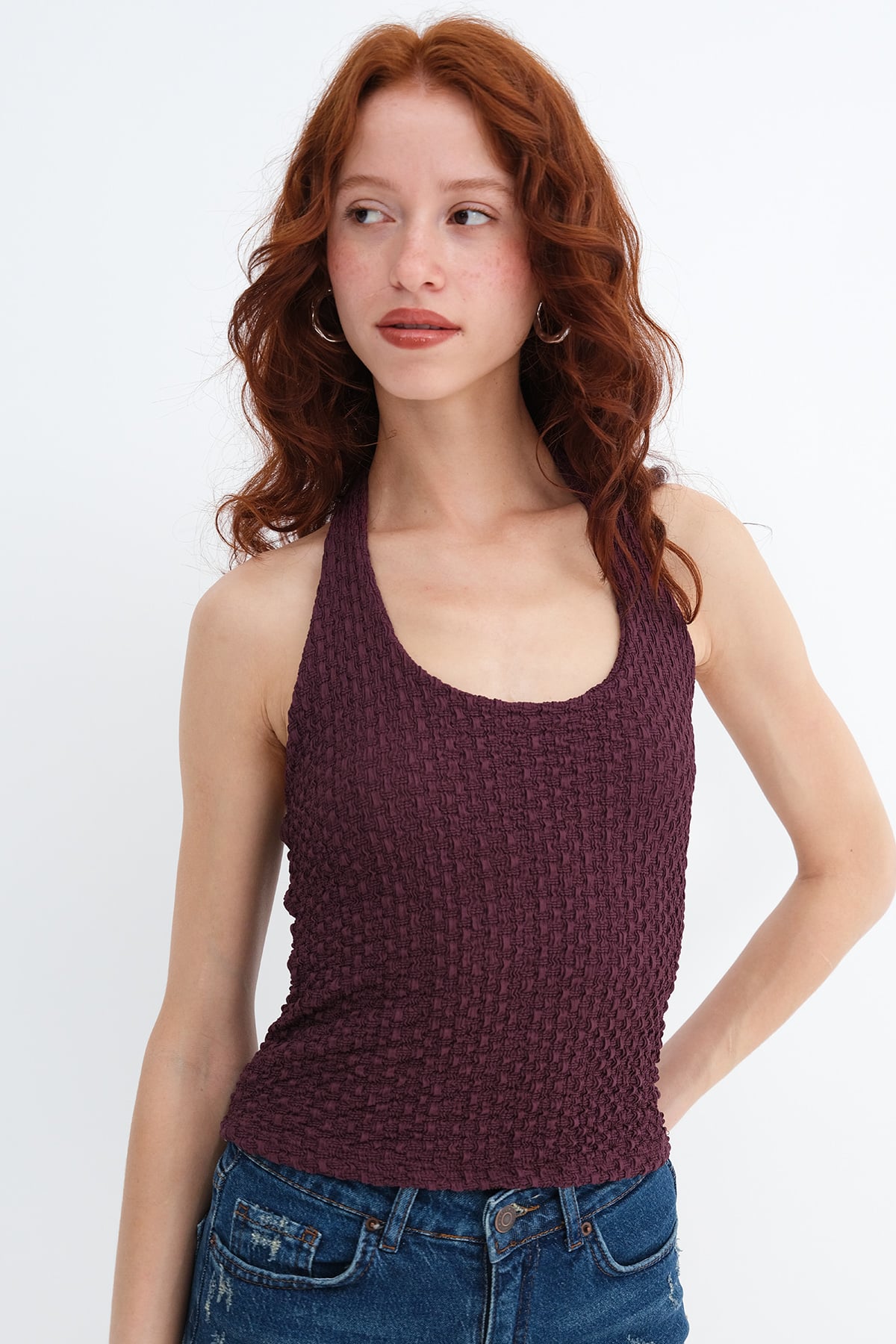 Gardenia_Halter-Neck-Textured-Blouse-addax