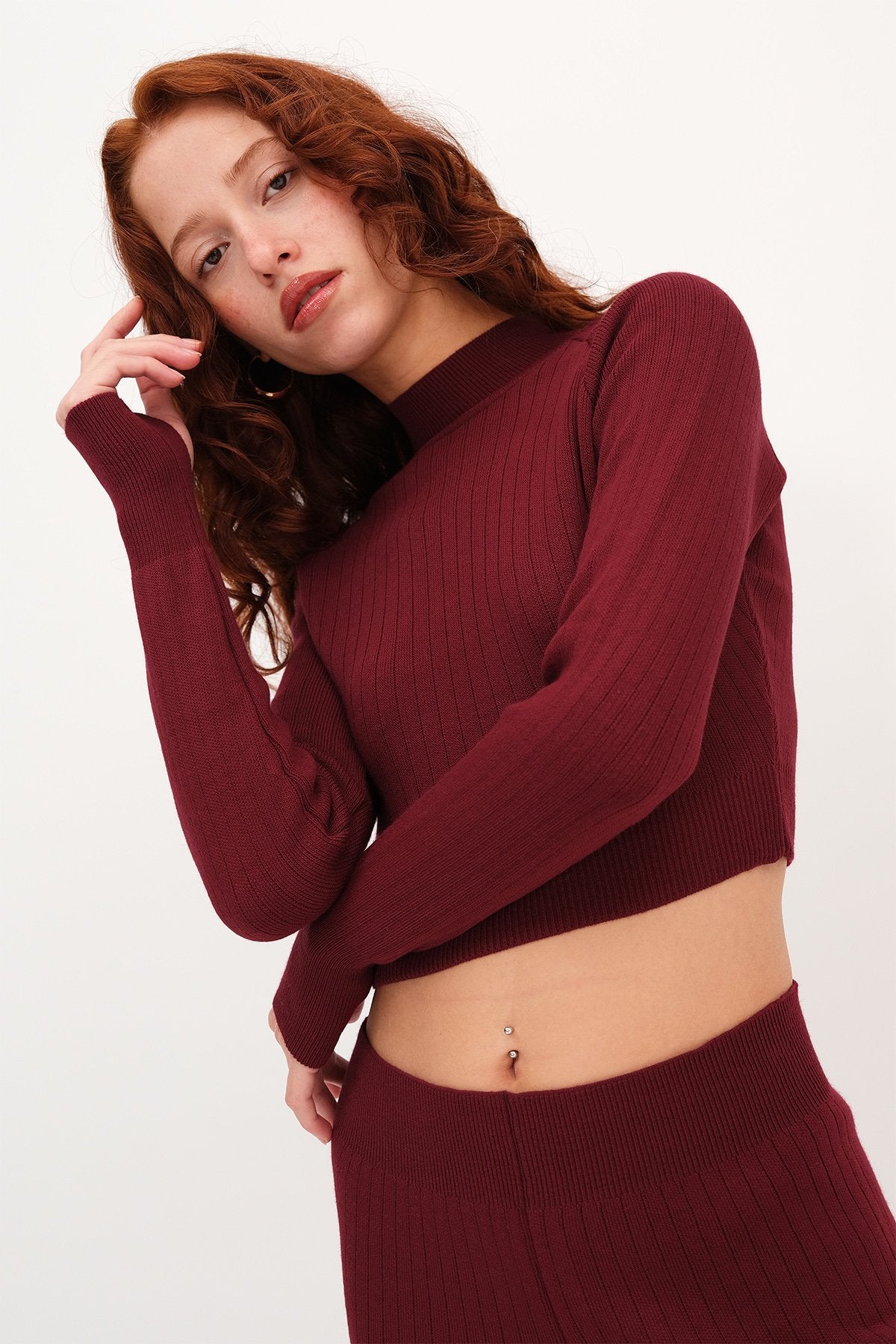 Burgundy_Knit-Two-Piece-Set-addax