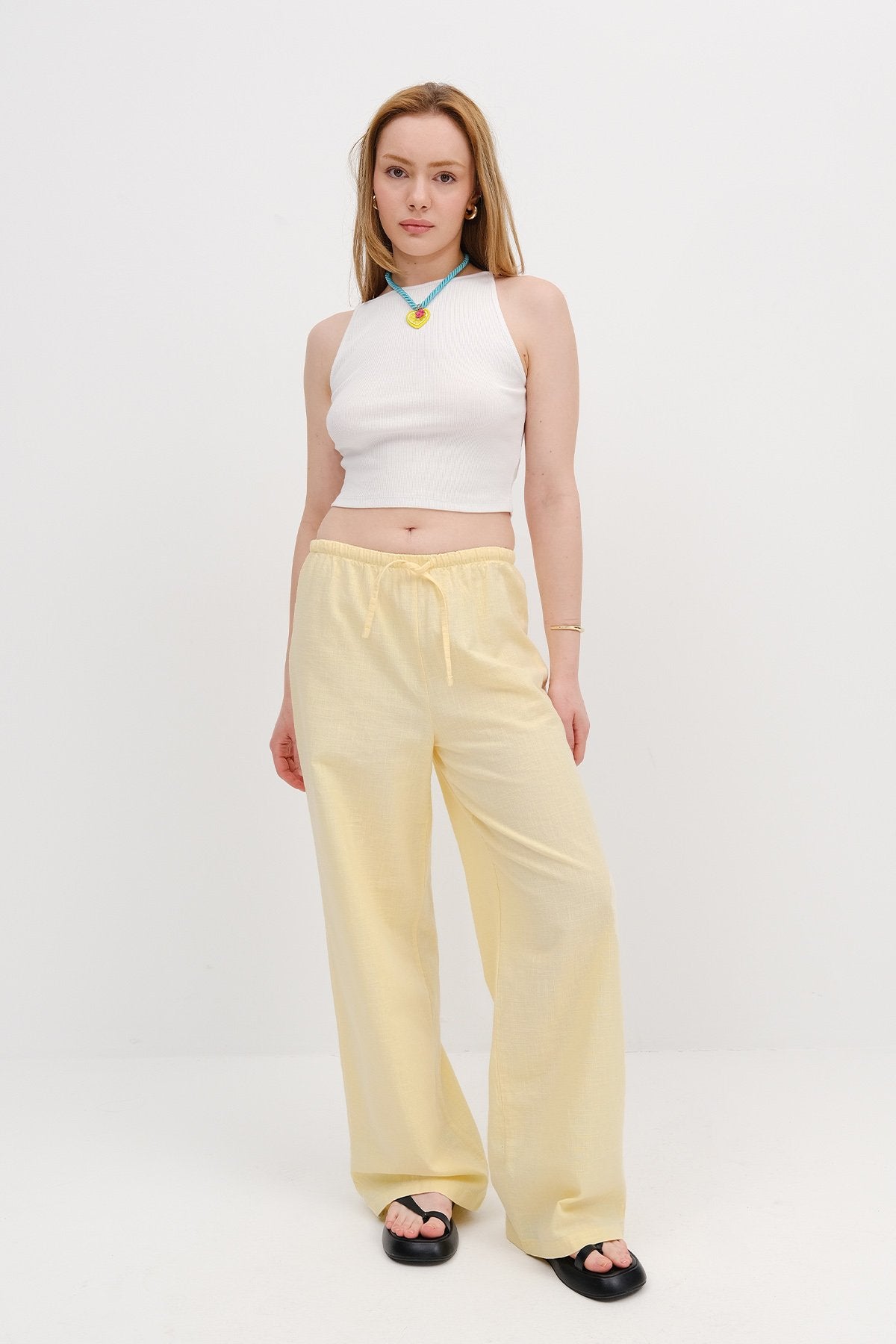 Light-Yellow_Tie-Waist-Wide-Leg-Pants-addax