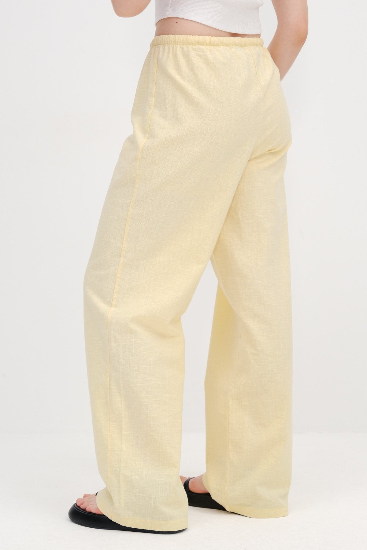 Light-Yellow_Tie-Waist-Wide-Leg-Pants-addax
