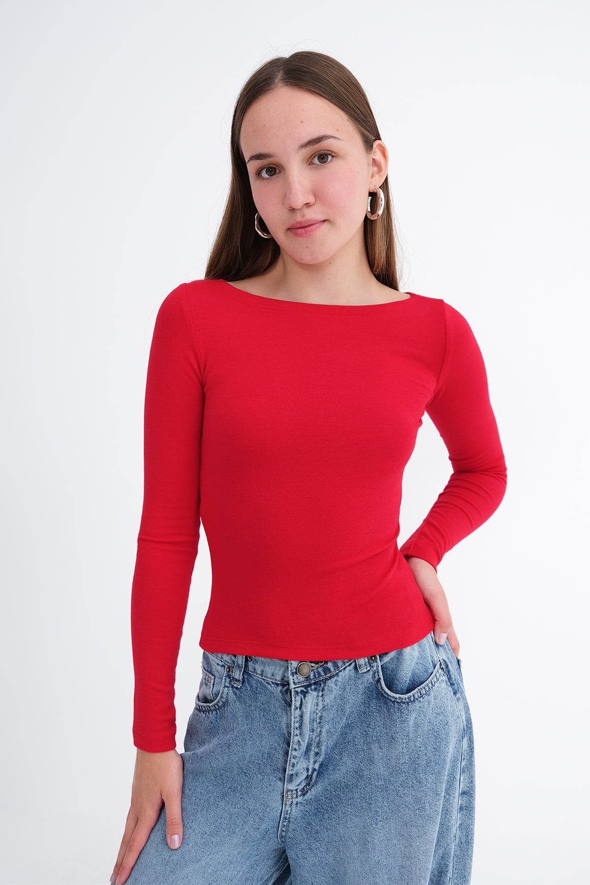Red_Long-Sleeve-Modal-Blouse-addax