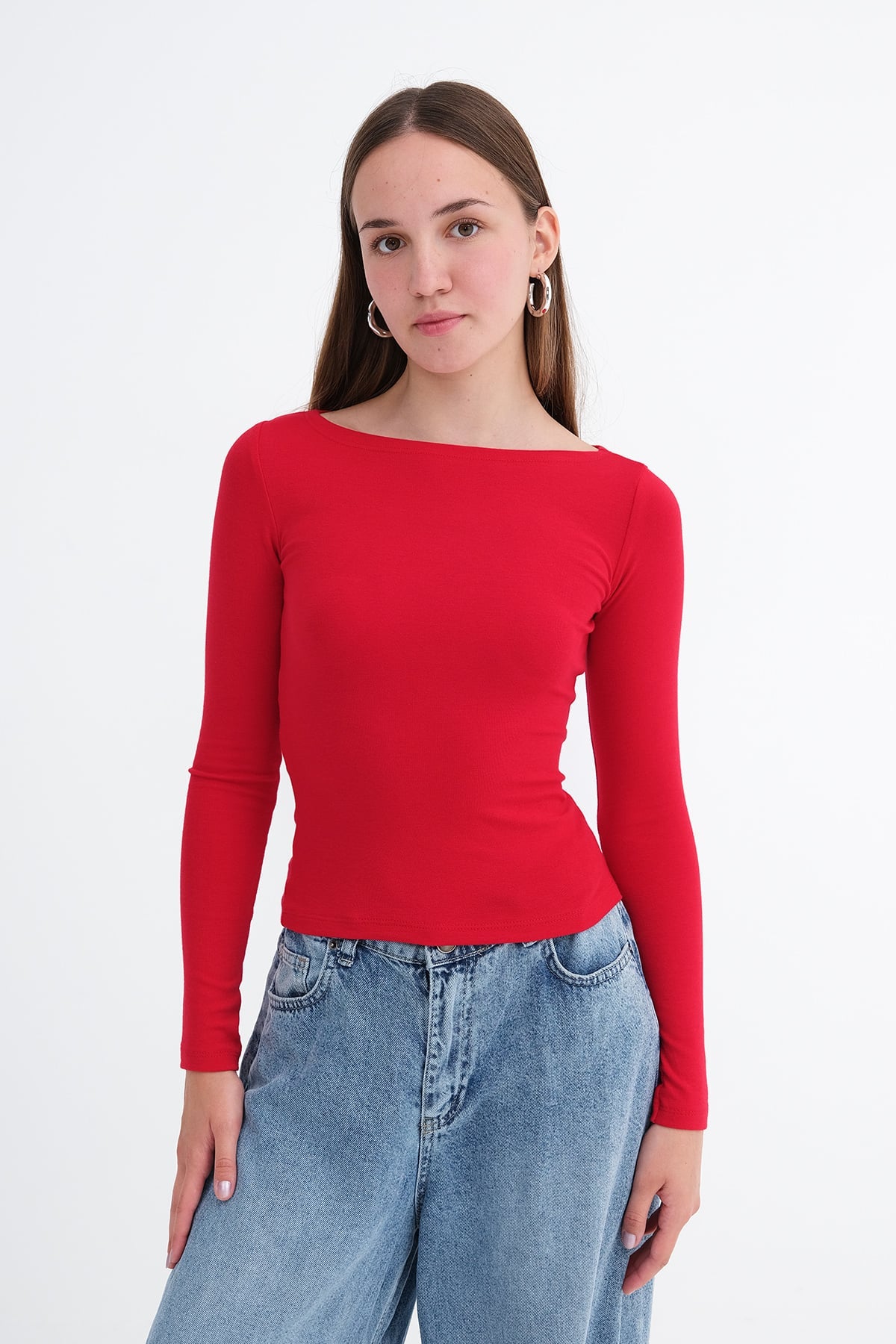 Red_Long-Sleeve-Modal-Blouse-addax