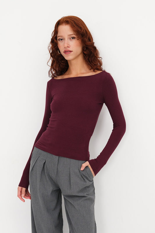 Burgundy_Long-Sleeve-Modal-Blouse-addax