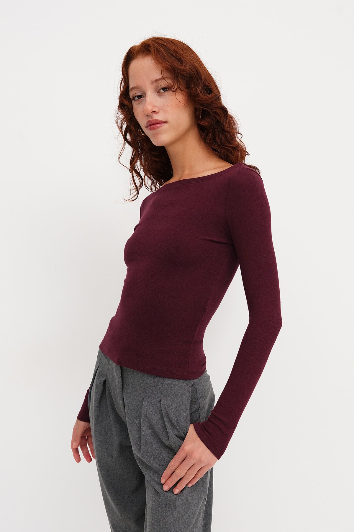 Burgundy_Long-Sleeve-Modal-Blouse-addax