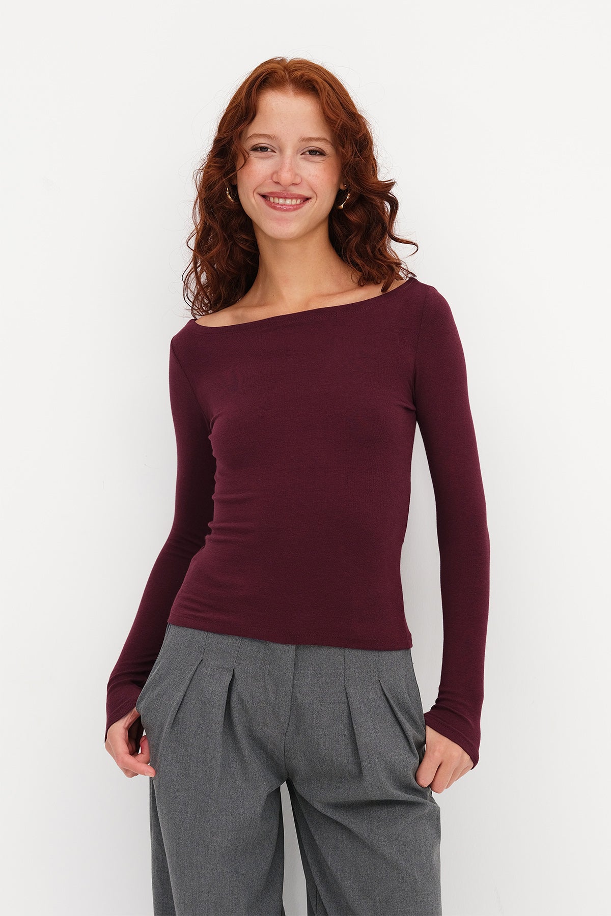 Burgundy_Long-Sleeve-Modal-Blouse-addax