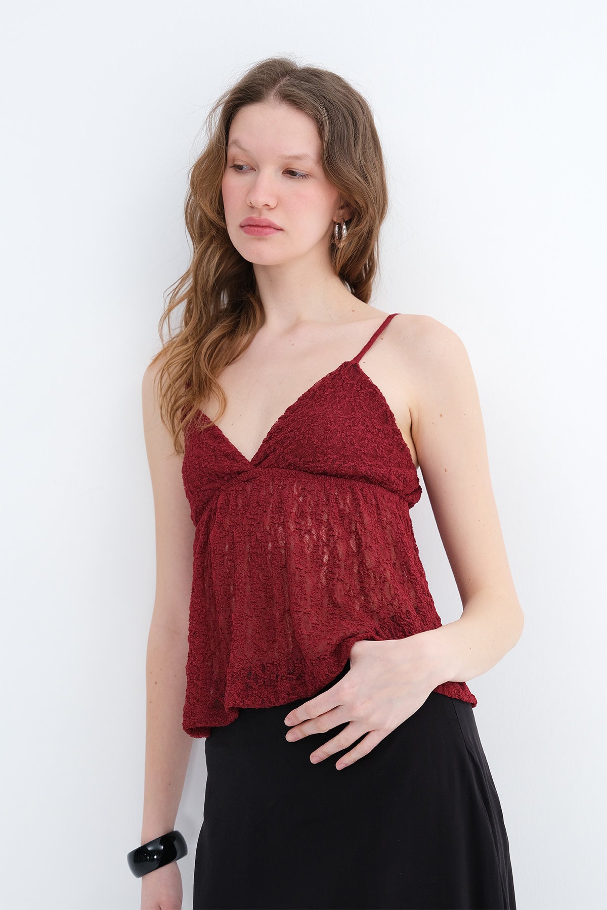Lace Strap Blouse
