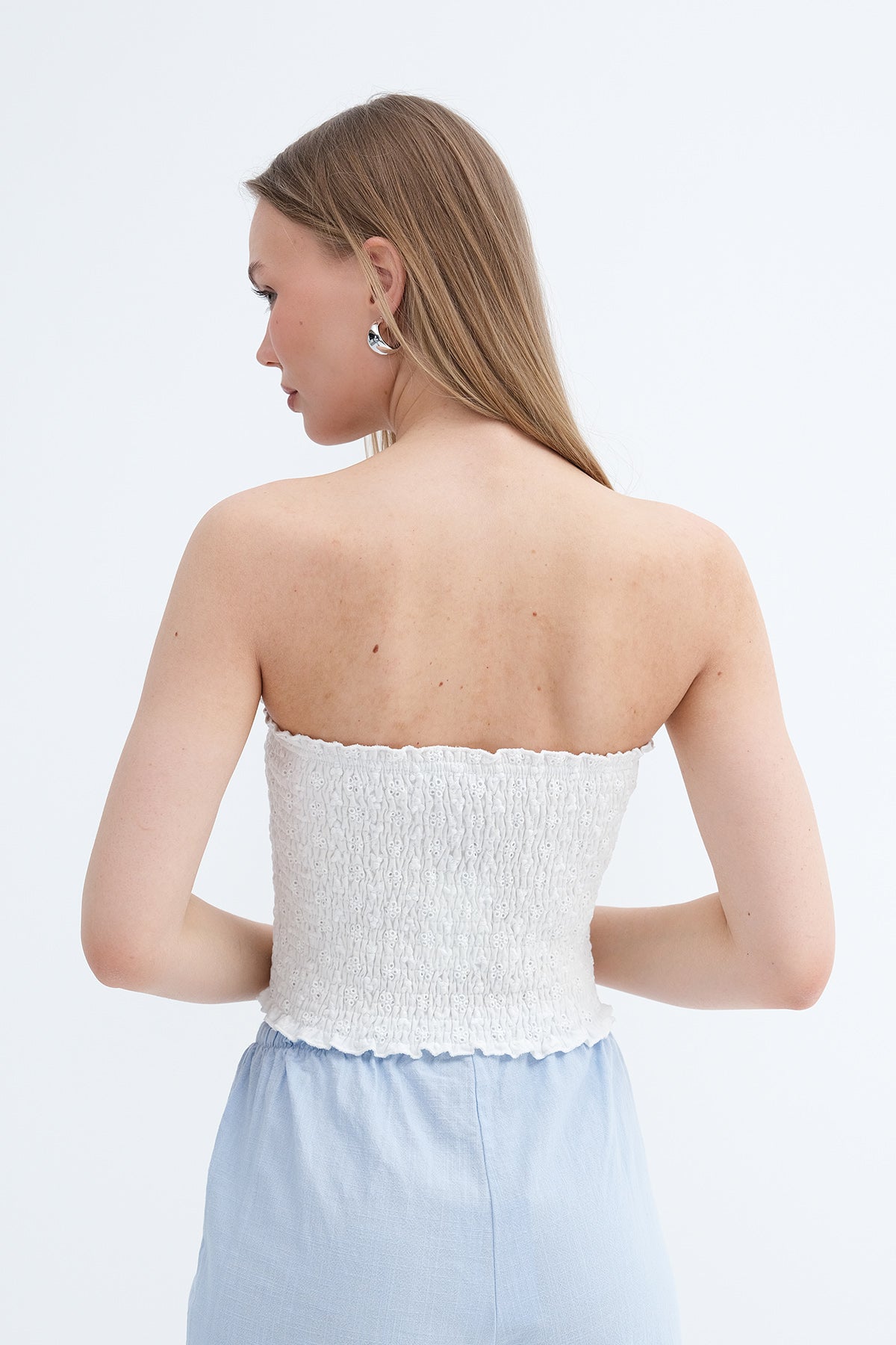 Ecru_Strapless-Shirred-Bustier-addax