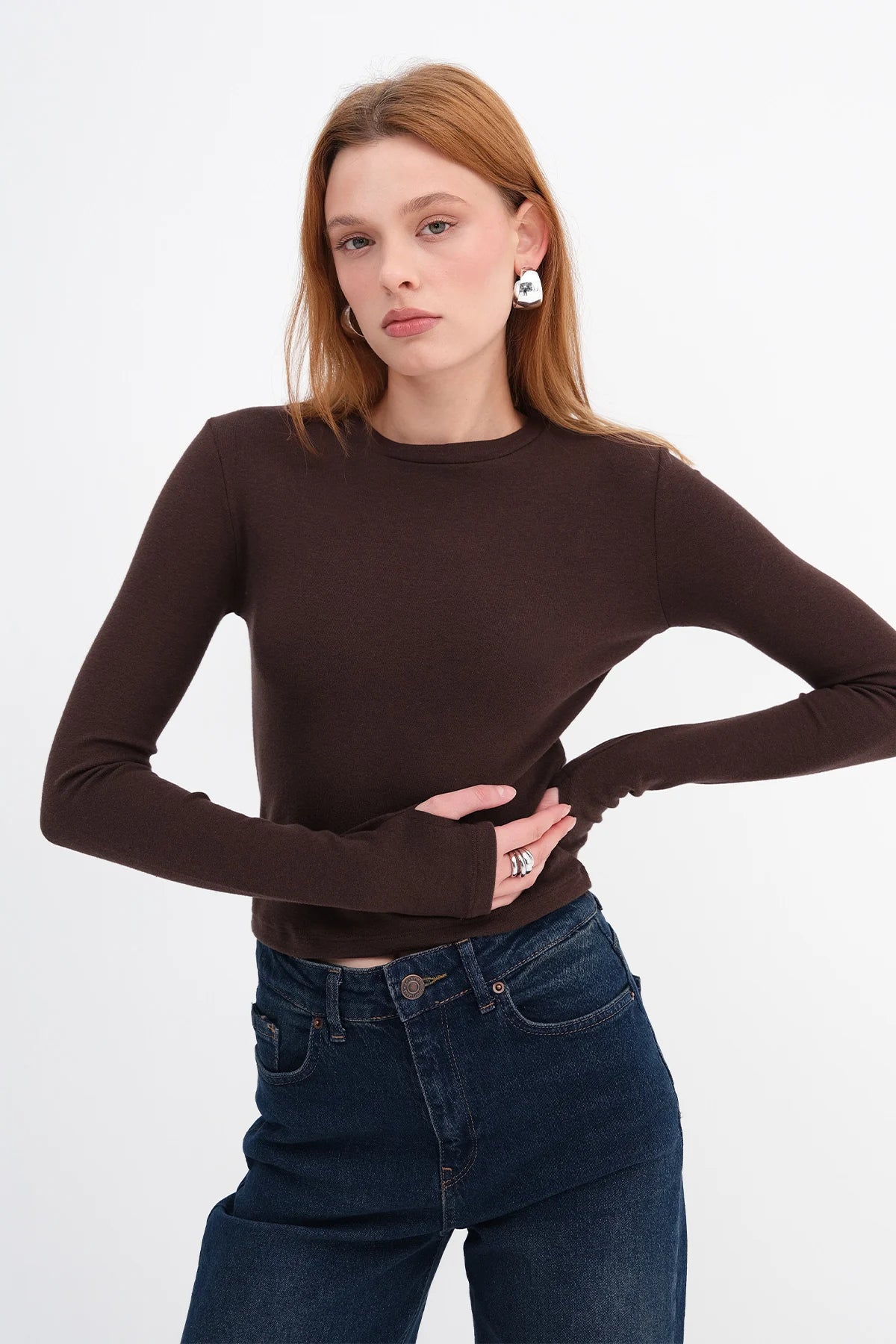 Brown_Long-Sleeve-Modal-T-shirt-addax