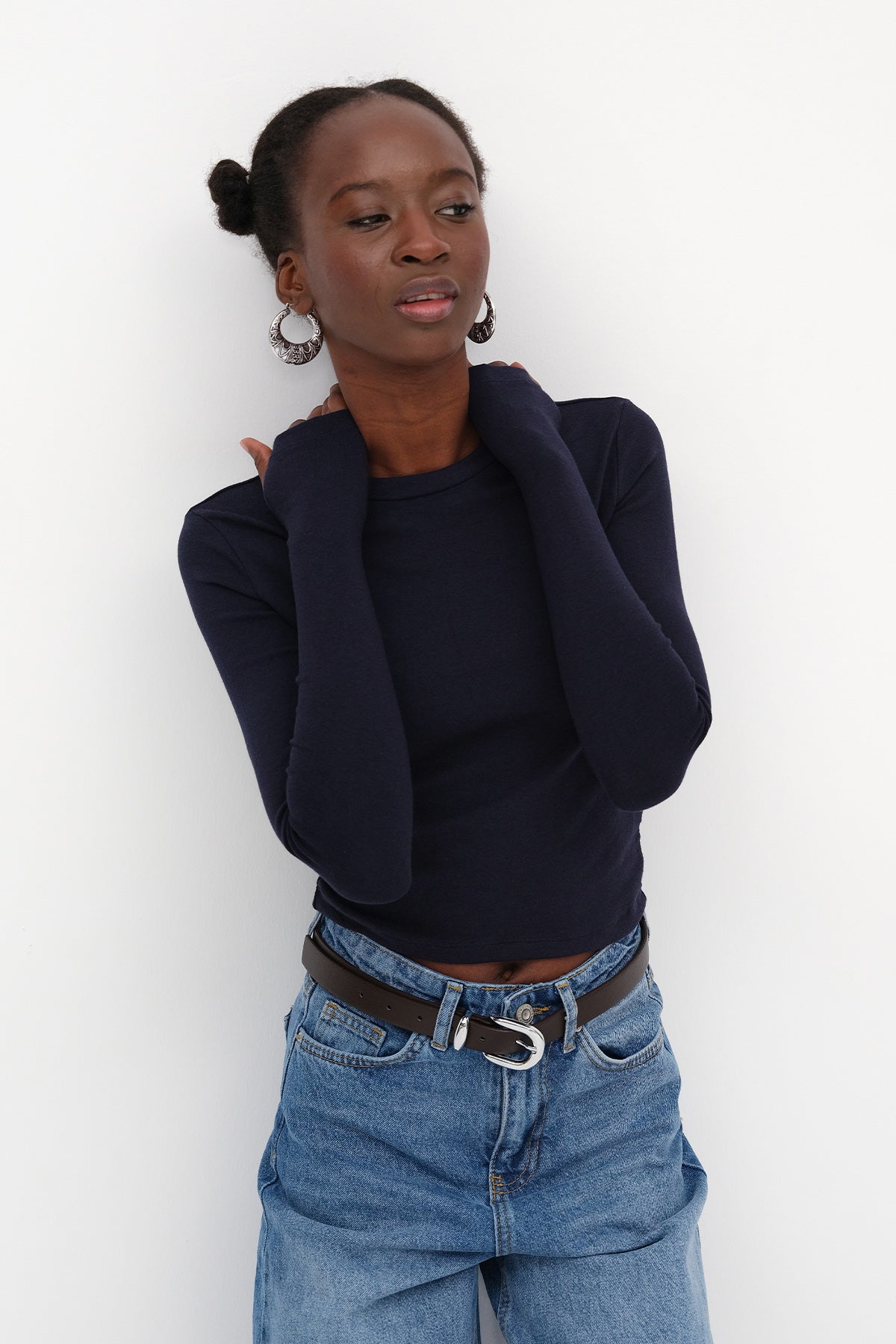 Night-Blue_Long-Sleeve-Modal-T-shirt-addax