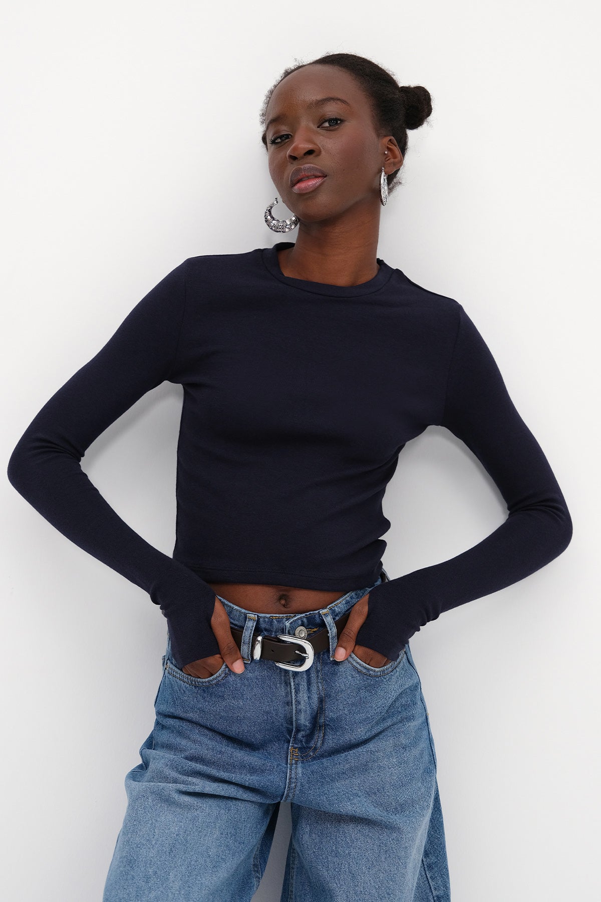 Night-Blue_Long-Sleeve-Modal-T-shirt-addax