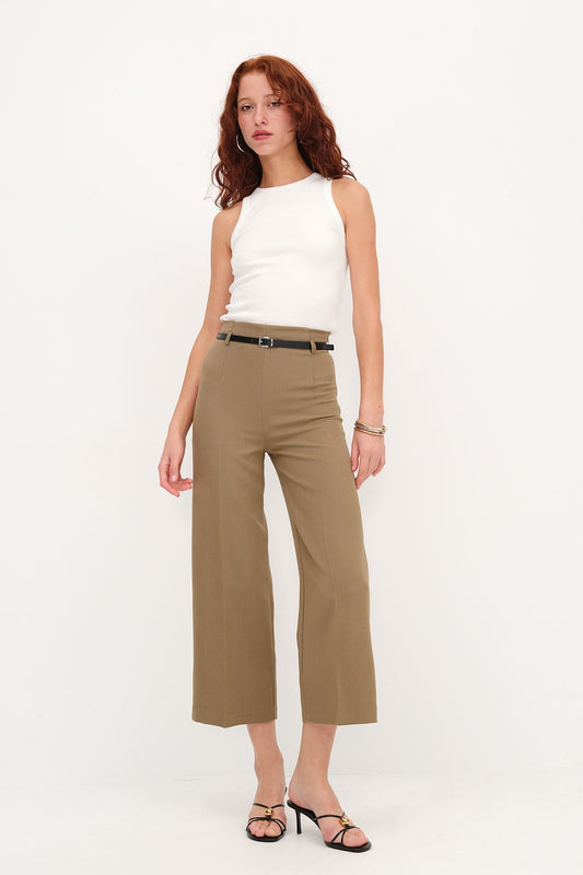 Khaki_Belted-Wide-Leg-Pants-addax