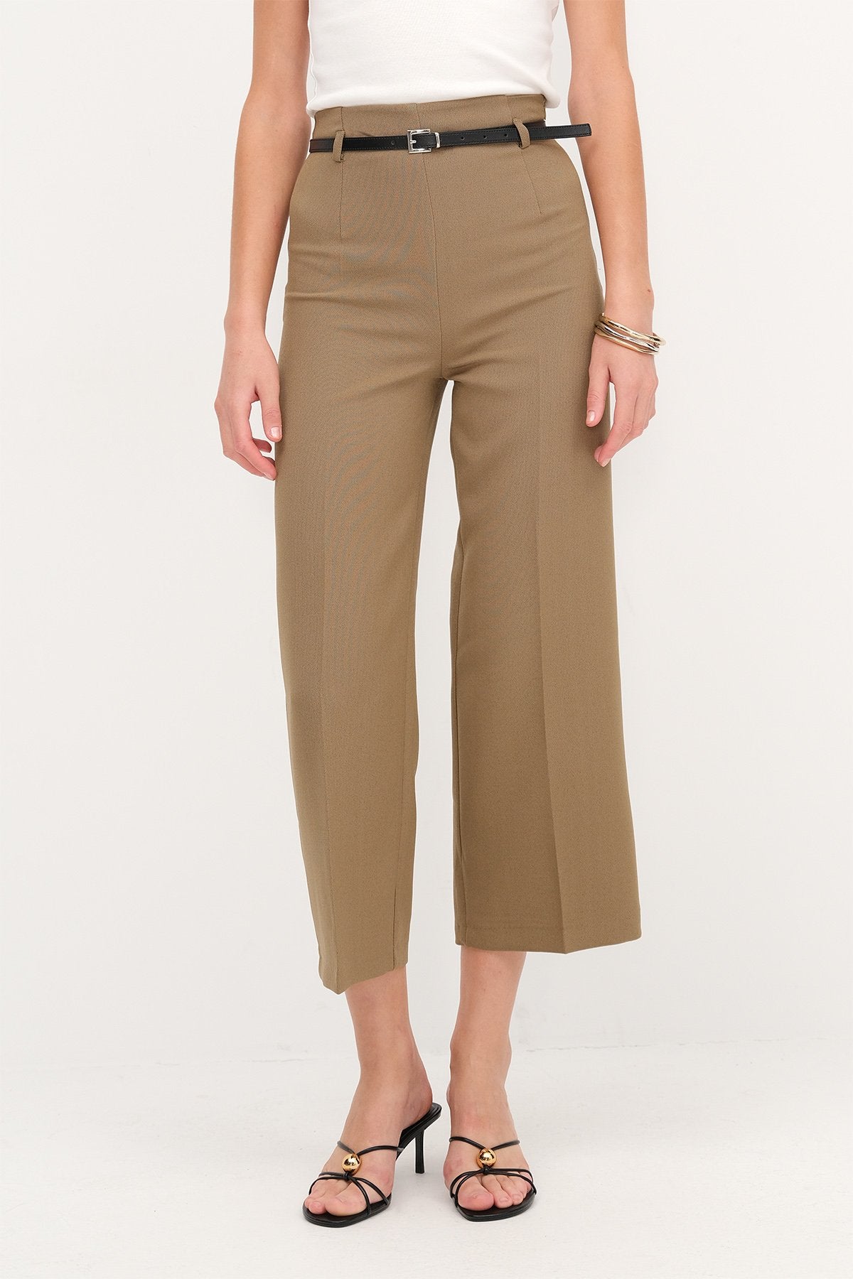 Khaki_Belted-Wide-Leg-Pants-addax