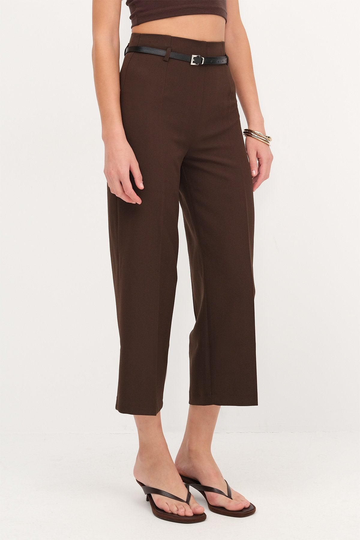 Brown_Belted-Wide-Leg-Pants-addax
