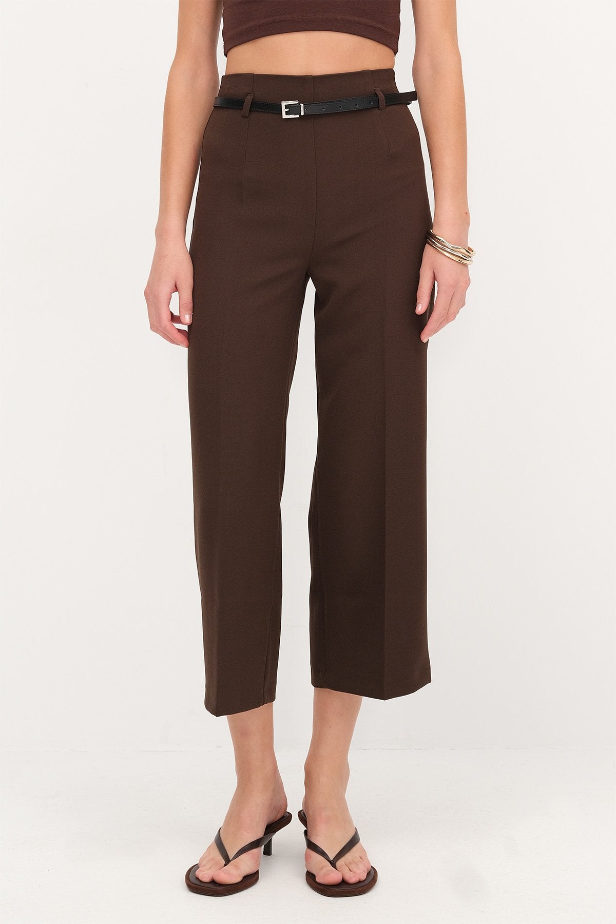 Brown_Belted-Wide-Leg-Pants-addax