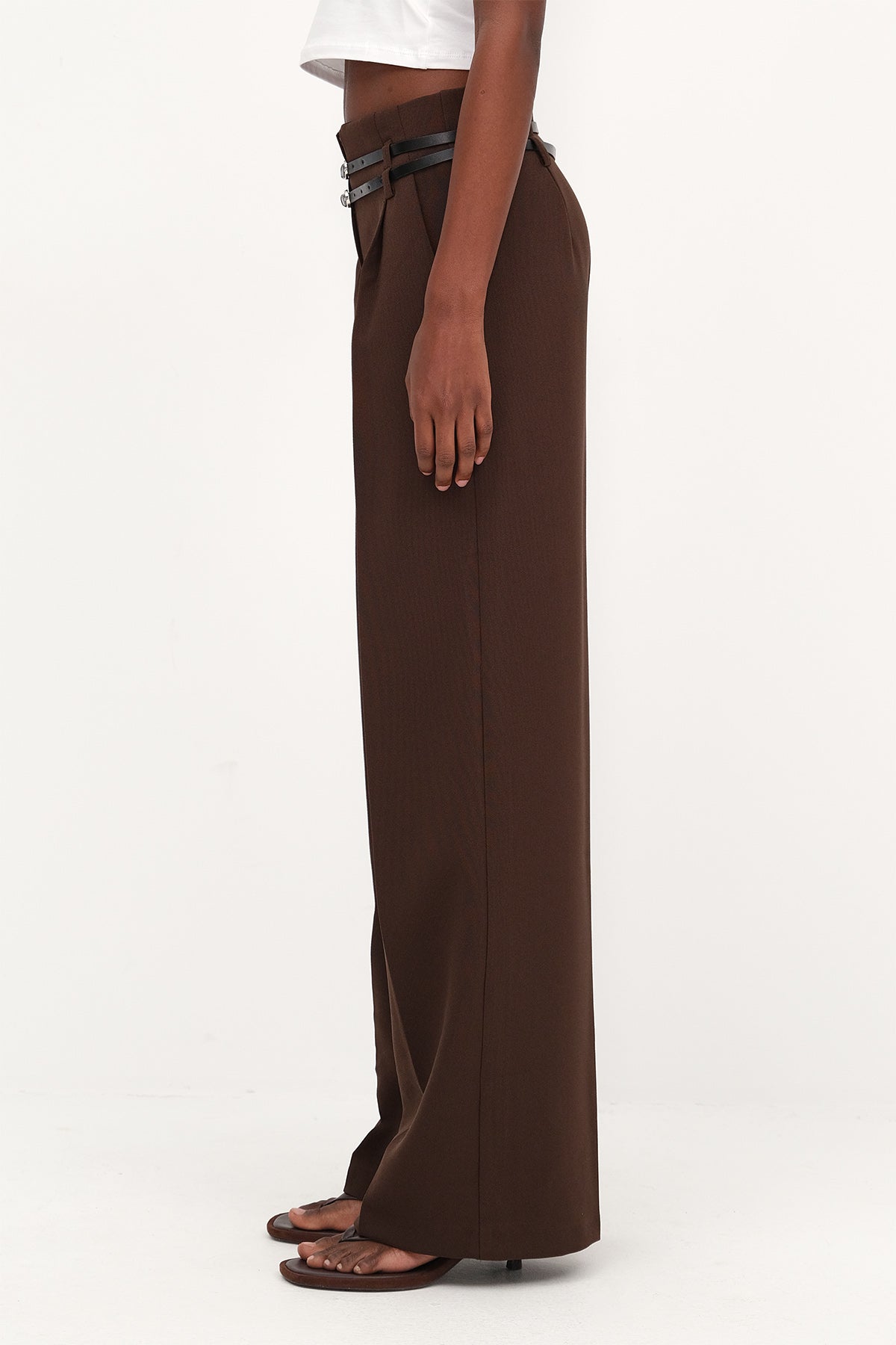 Brown_Belted-Wide-Leg-Pants-addax
