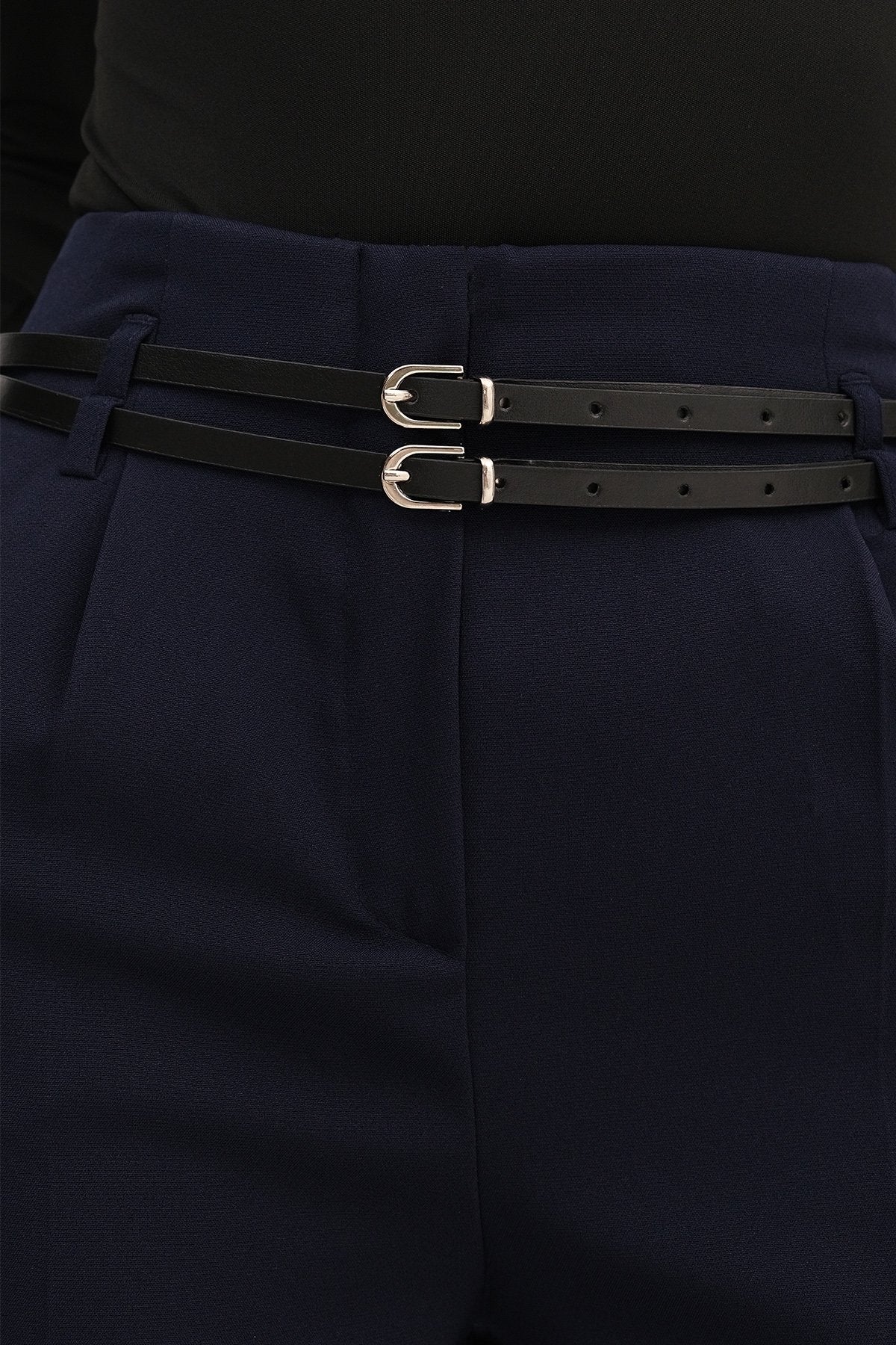 Belted Wide Leg Pants