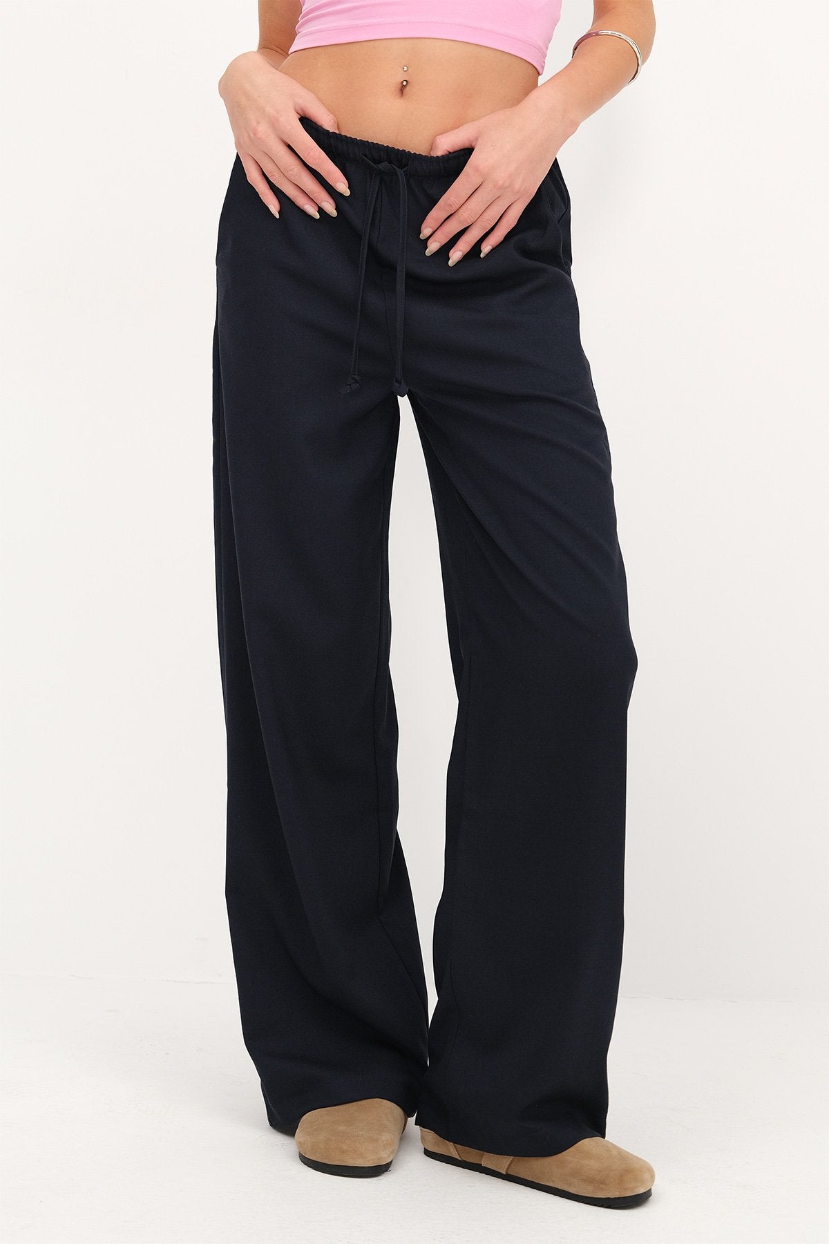 Night-Blue_Elastic-Waist-Wide-Leg- Trousers-addax