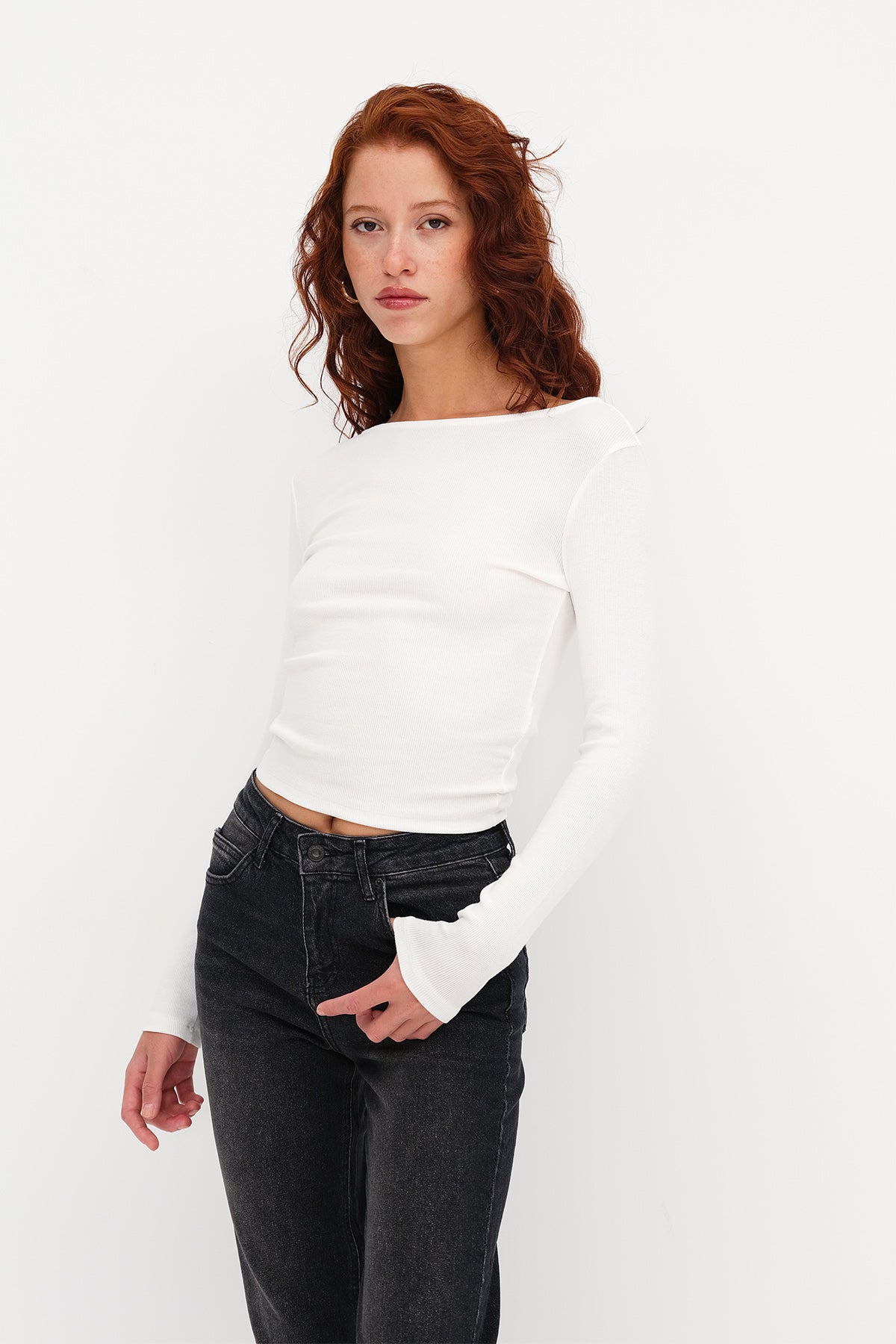 Ecru_Crew-Neck-Ribbed-Blouse-addax