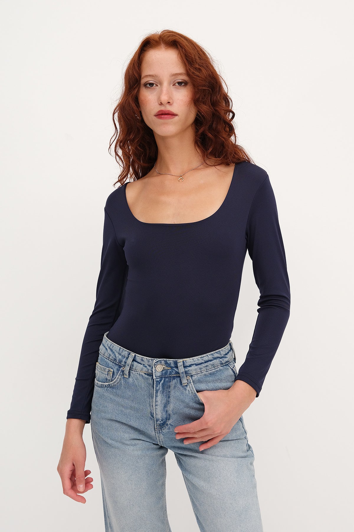 Dark-Night-Blue_Basic-U-neck-Long-Sleeve-Bodysuit-addax