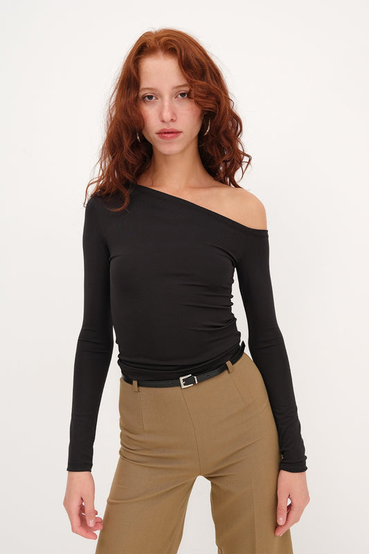 Black_Asymmetric-Neck-Blouse-addax