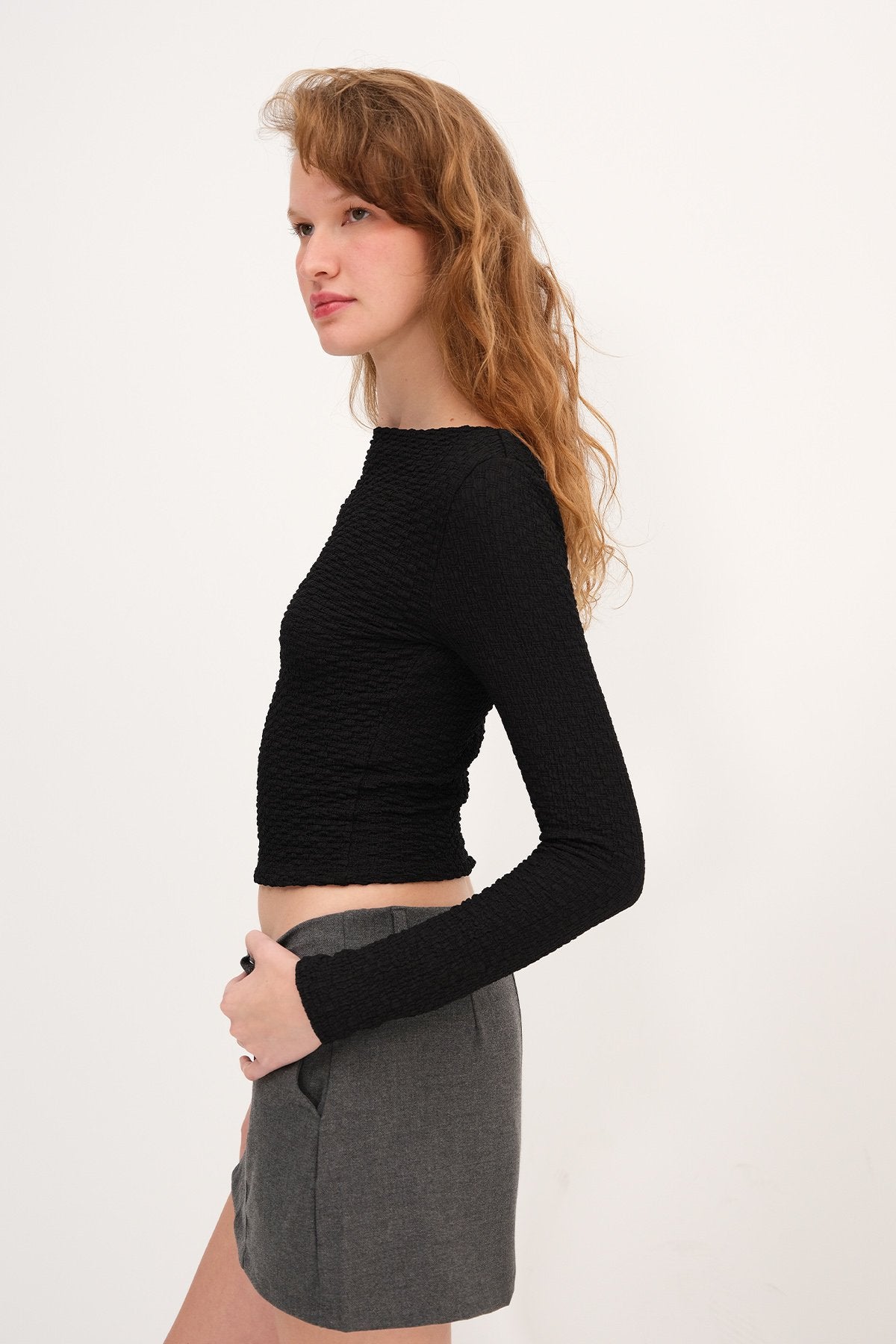 Black_Textured-Long-Sleeve-Blouse-addax