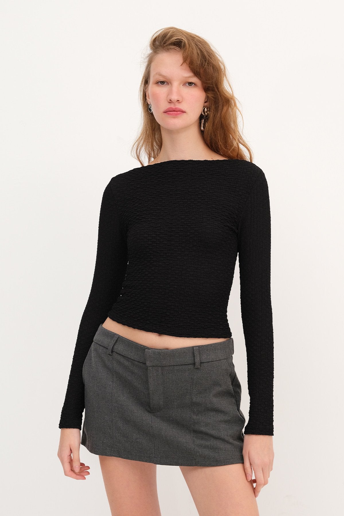 Black_Textured-Long-Sleeve-Blouse-addax
