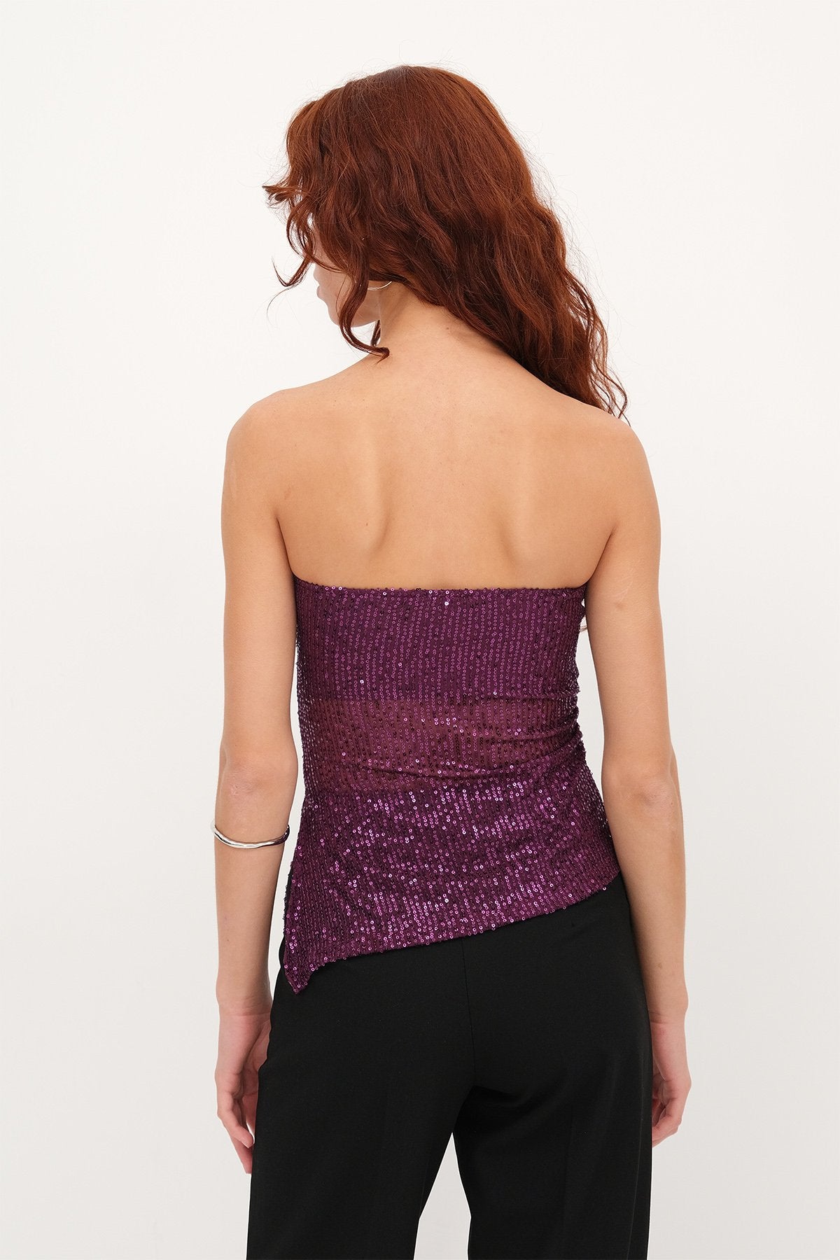 Purple_Strapless-Sequin-Blouse-addax