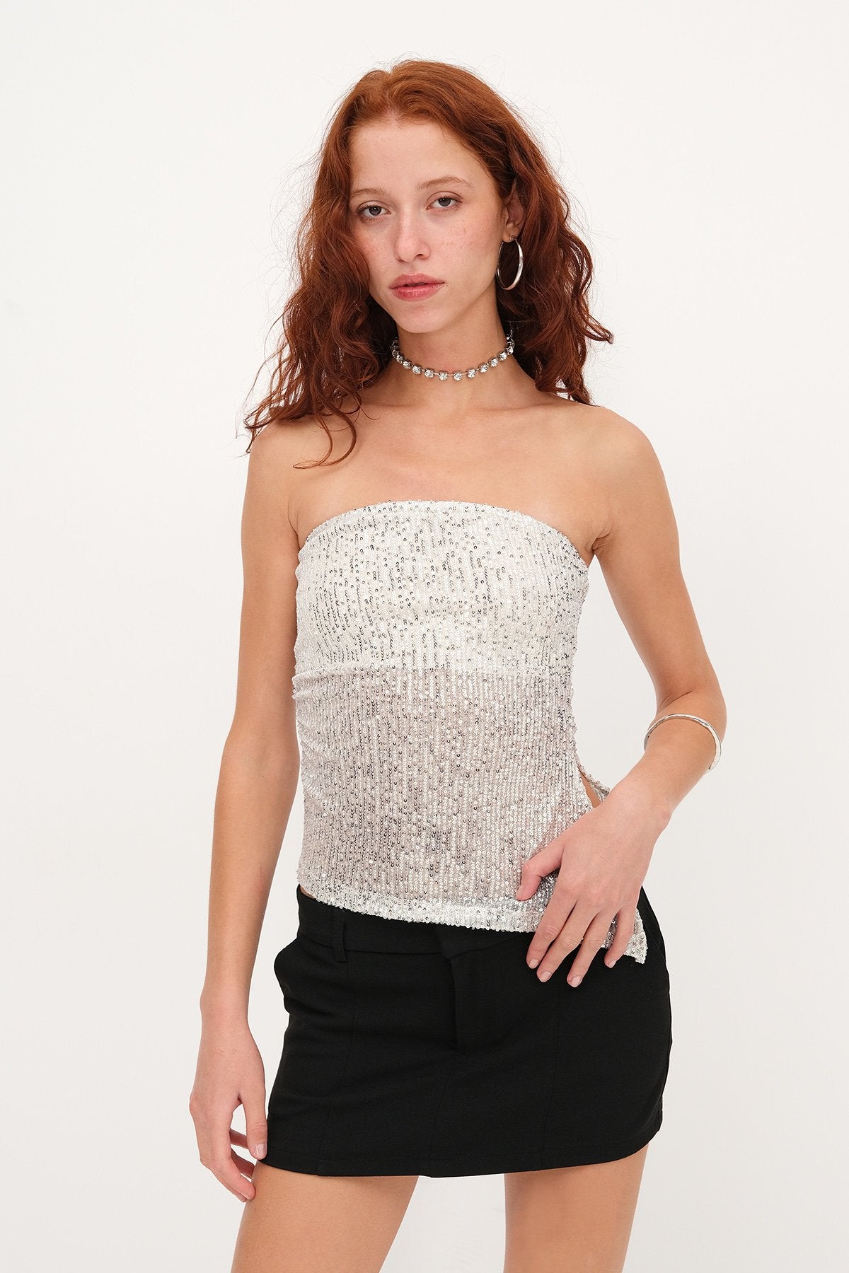 Grey_Strapless-Sequin-Blouse-addax